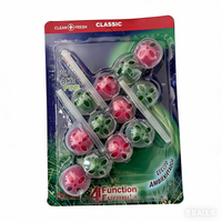 Toilet cleaner block with lasting fresh fragrance