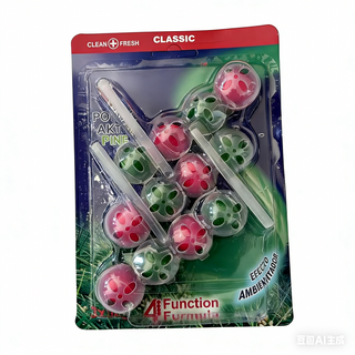 Toilet cleaner block with lasting fresh fragrance