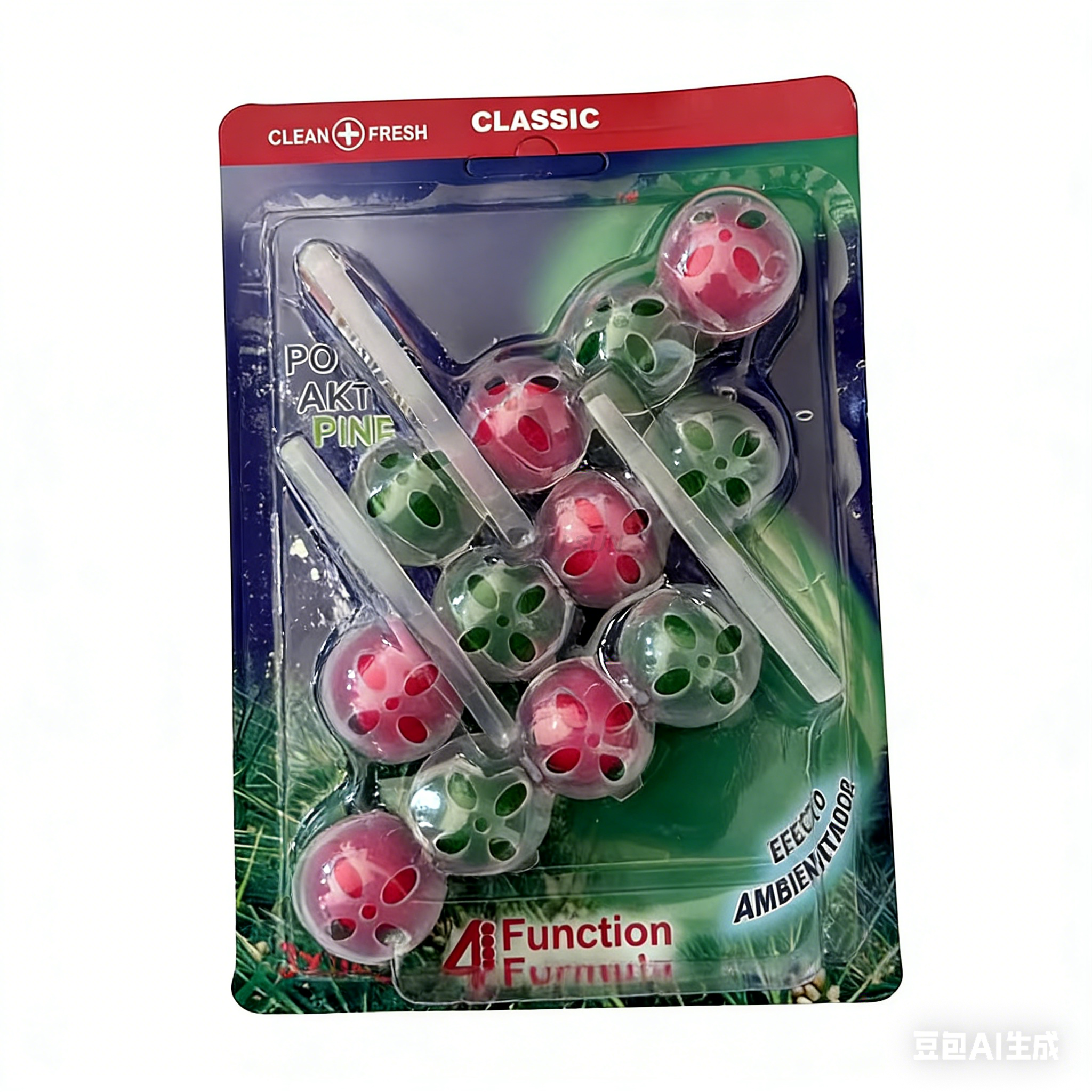Toilet cleaner block with lasting fresh fragrance