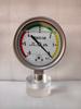 Diaphragm pressre gauge shatter-proof