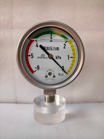 Diaphragm pressre gauge shatter-proof