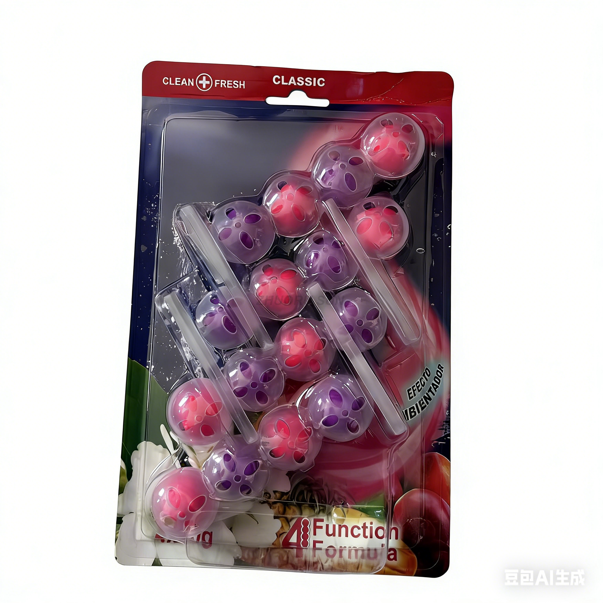 Toilet cleaner block with lasting fresh fragrance