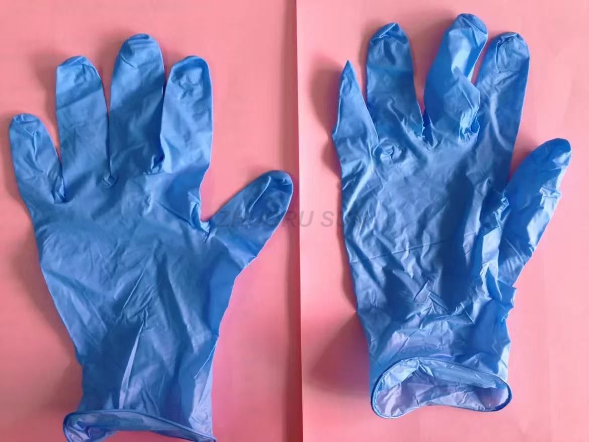 blue 5g Vinyl Nitrile Blend Gloves M L 