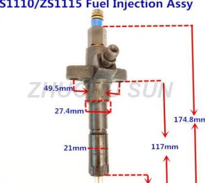 Promotion Zs195 Zs1100 Zs1105 Zs1110 Zs1115 Diesel Engine Fuel Injector Assembly 175 178 180 186 188 192 195 1100 1105 1110 1115 1125