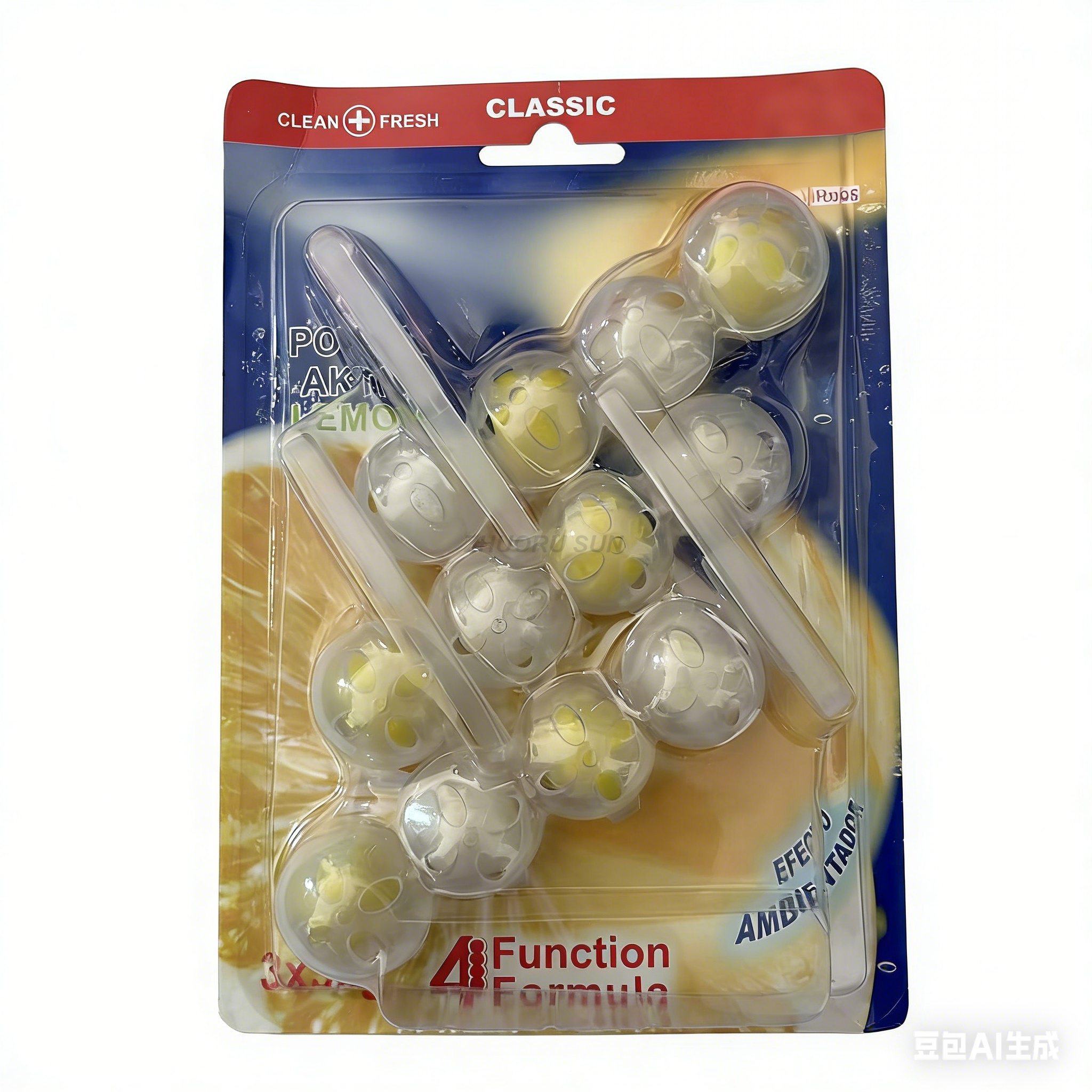 Toilet cleaner block with lasting fresh fragrance