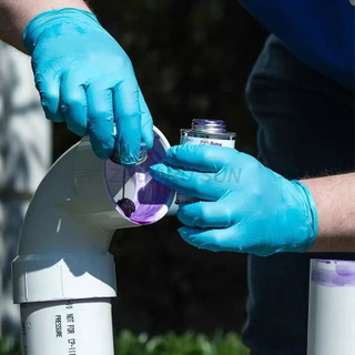 blue 5g Vinyl Nitrile Blend Gloves M L 