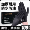 Black Vinyl Nitrile Blend Gloves M L 