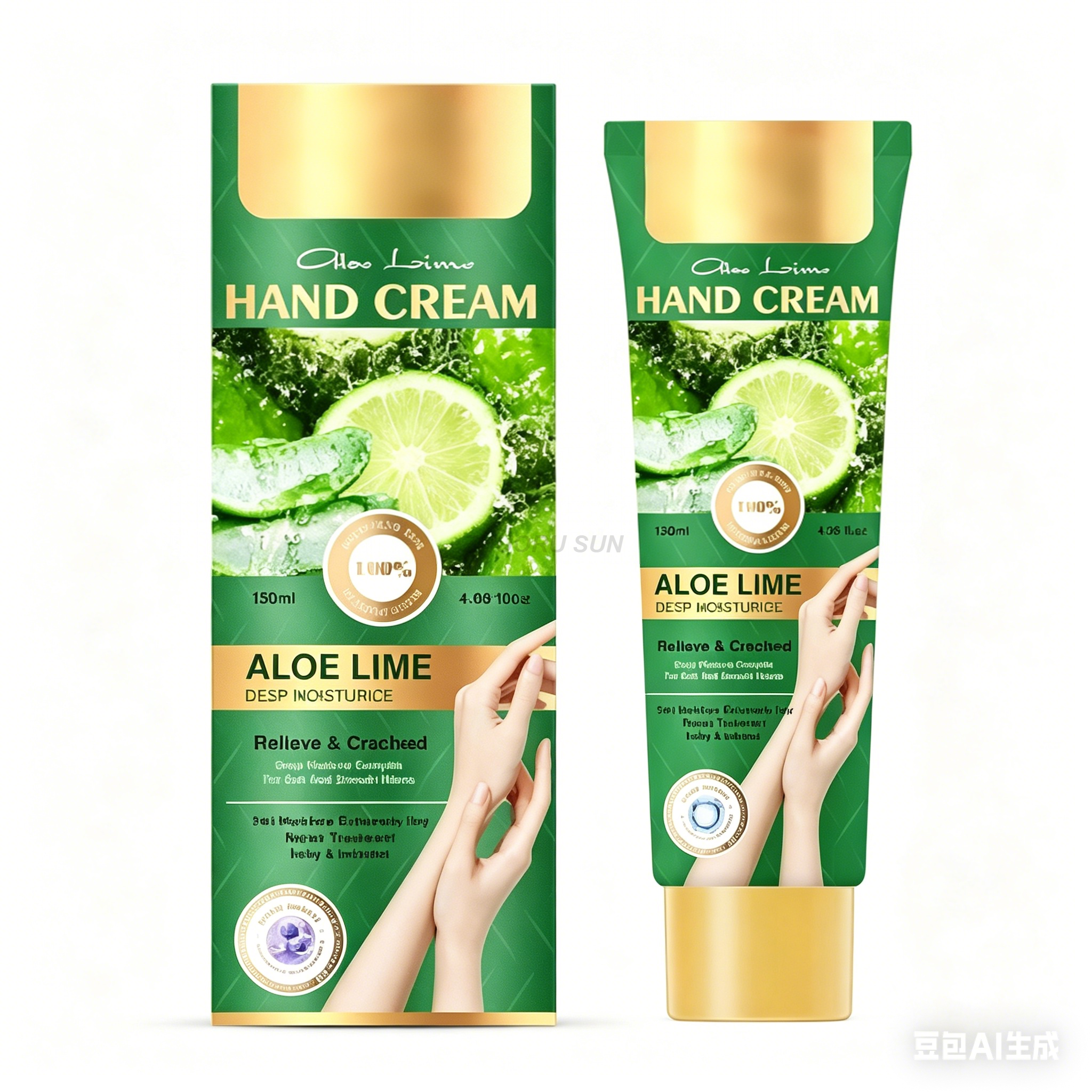 Hand Cream Aloe Lime , Rose Honey EGG Smell 