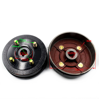 160 180 Brake Drum for Electric Tricycle , Electric Rickshaw Parts 