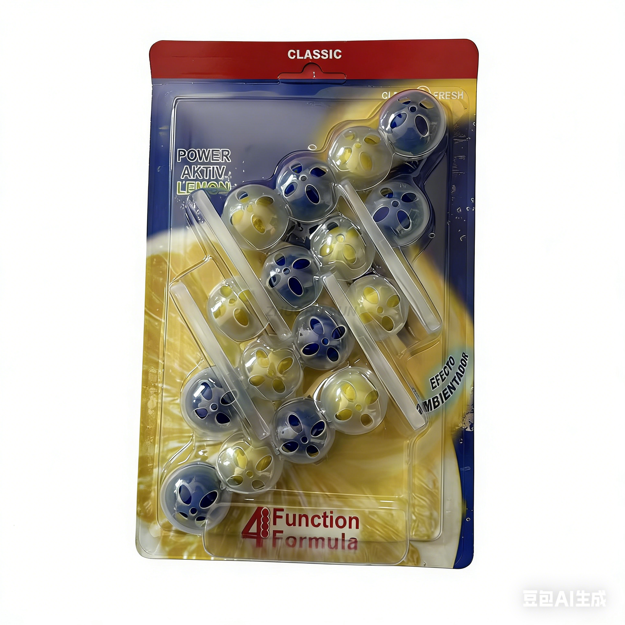 Toilet cleaner block with lasting fresh fragrance
