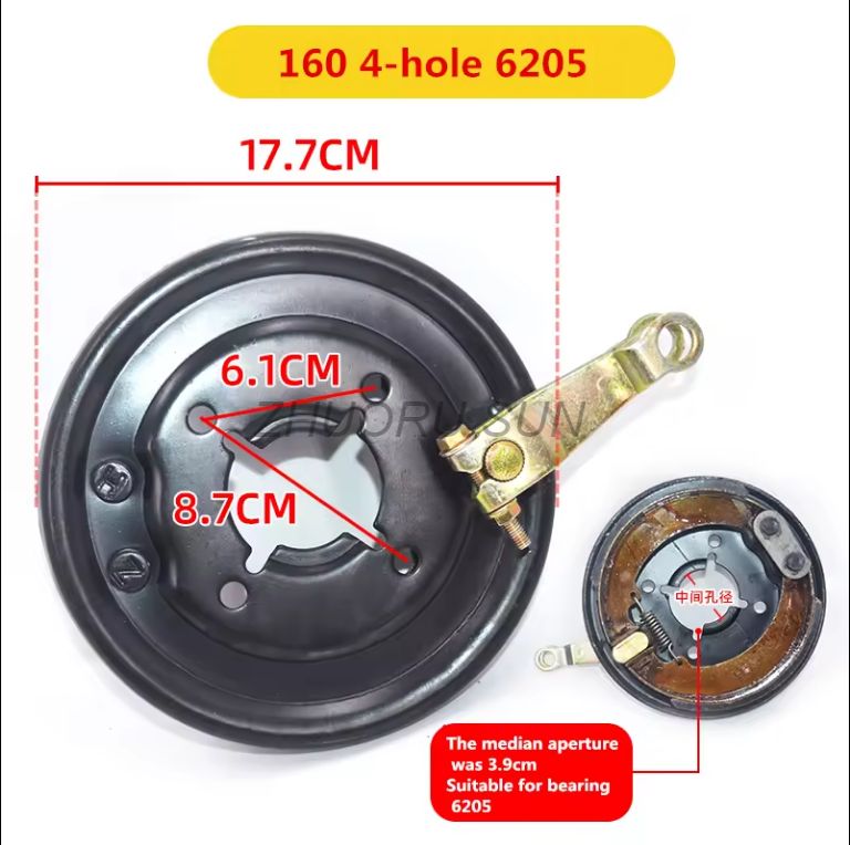 160 180 Brake pot cover for Electric Tricycle , Electric Rickshaw Parts 