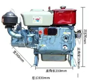 Zs195 12HP Water Cooled Diesen Engine for Rice Mill