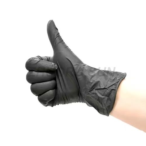Black 4.3g Vinyl Nitrile Blend Gloves M L 